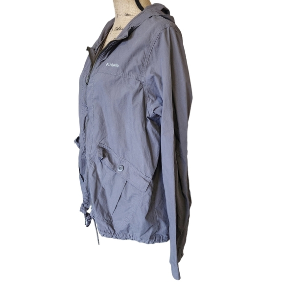 Columbia Lightweight Zip Grey Jacket with Pockets - Large - Picture 3 of 8